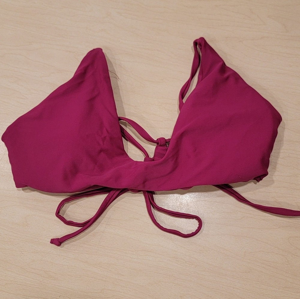 Zaful Pinkish-Red Bikini Top Size Medium US 6